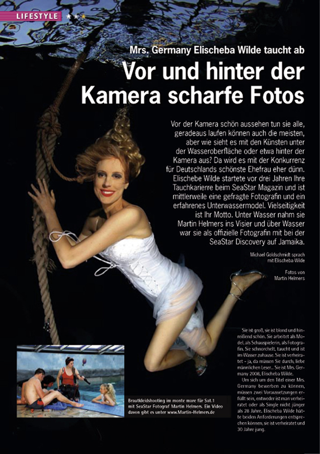 Mrs. Germany Elischeba Wilde taucht ab – <div>Vor und hinter der Kamera scharfe Fotos</div>