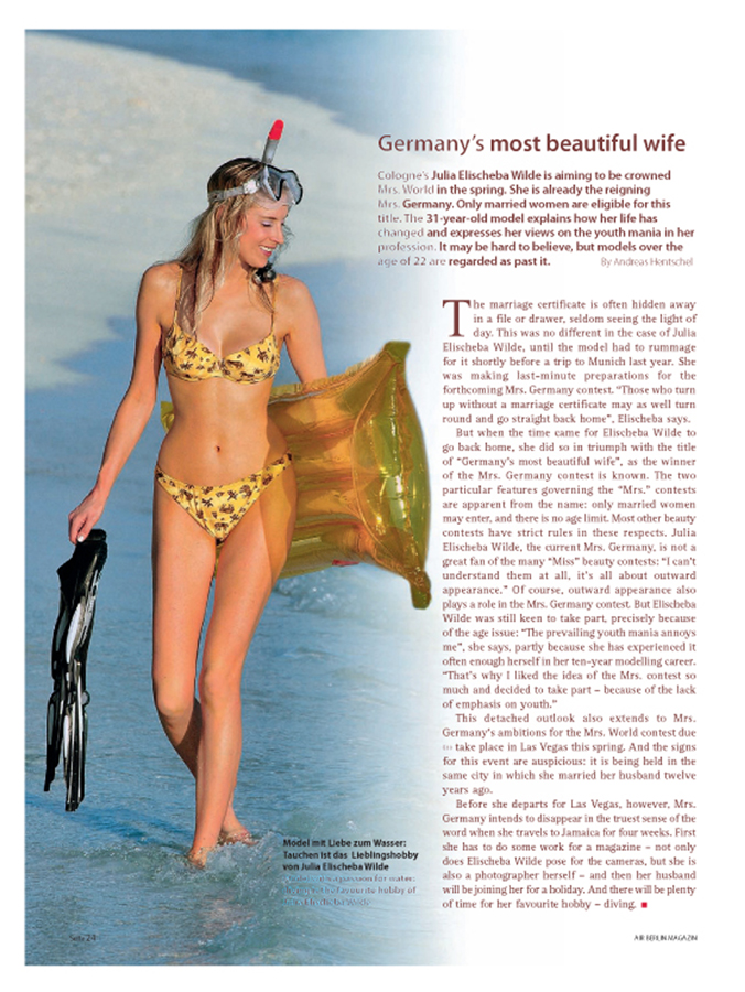 Mrs. Germany – Germany´s most beautiful wife