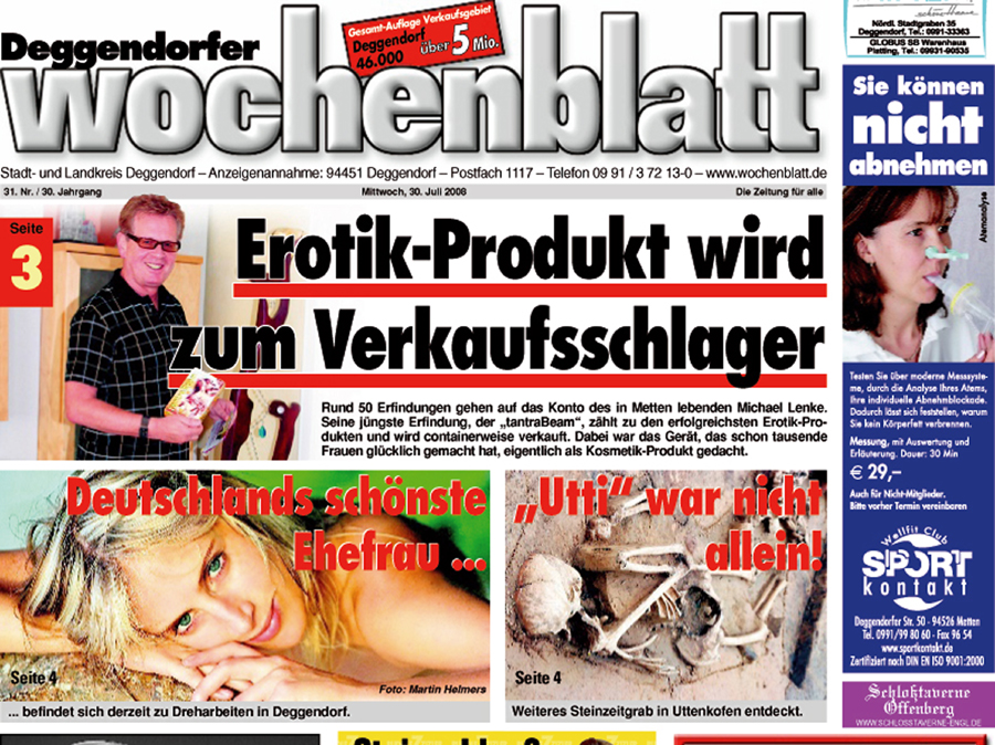 Dreharbeiten in Deggendorf mit hübscher Mrs. Germany