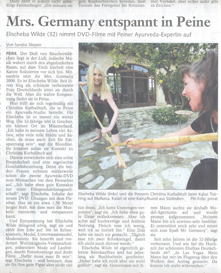 Mrs. Germany entspannt in Peine