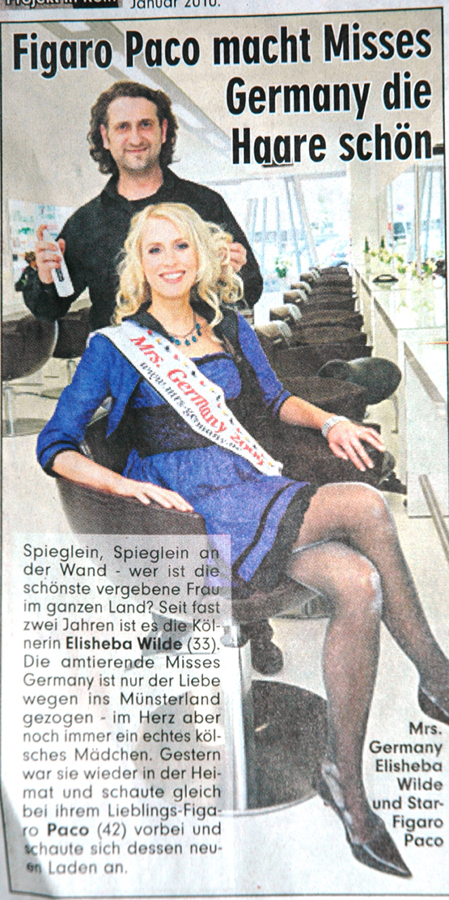 Bildzeitung KÖLN 20. Mai 2009 mit Figaro Paco