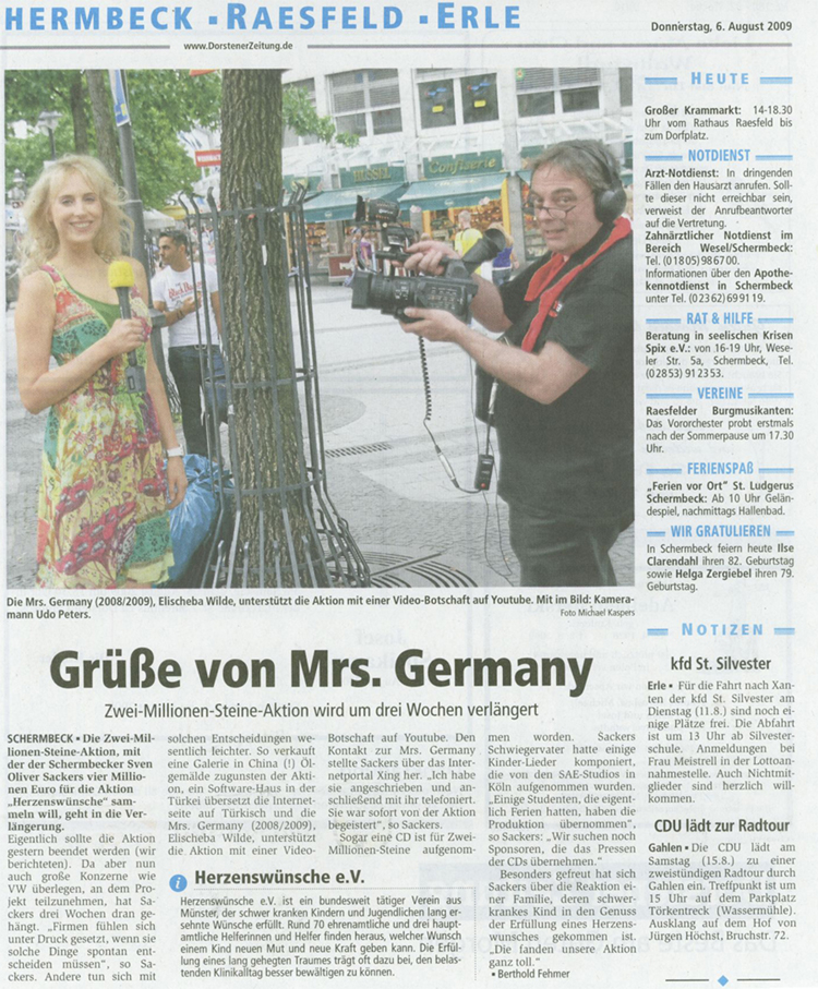 Dorstener Zeitung 6. August 2009