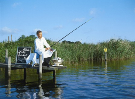 Angler und Koch