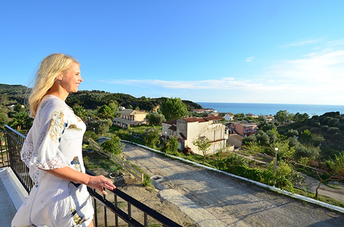 Villa KaliMeera - Blick vom Balkon aufs Meer - Elischeba Wilde